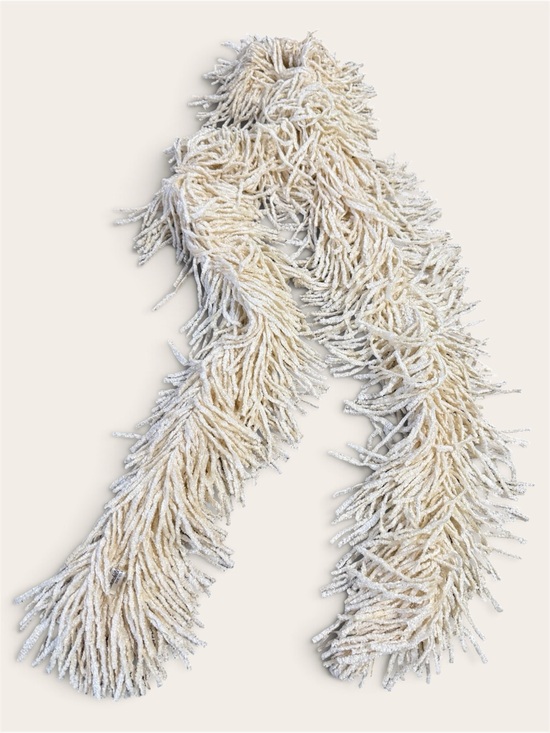Churchill Accessories - Churchill Handwoven Neutral Cream Textured Bohemian Scarf